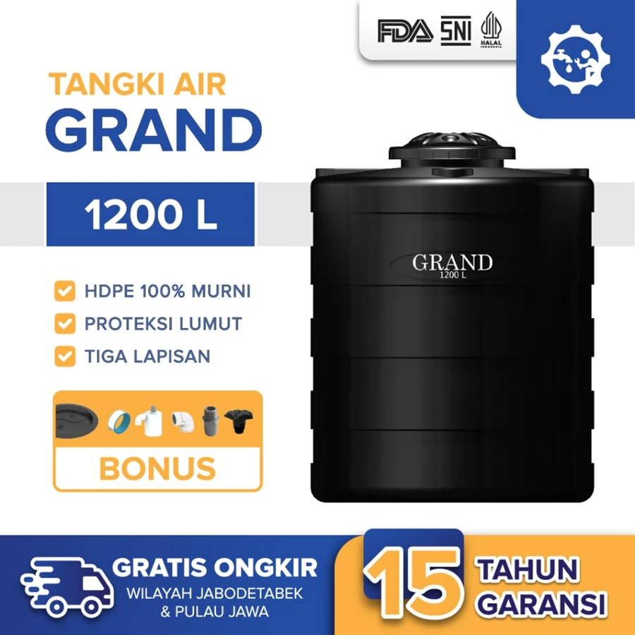 Tandon Toren Tangki Air Grand 1200 Liter