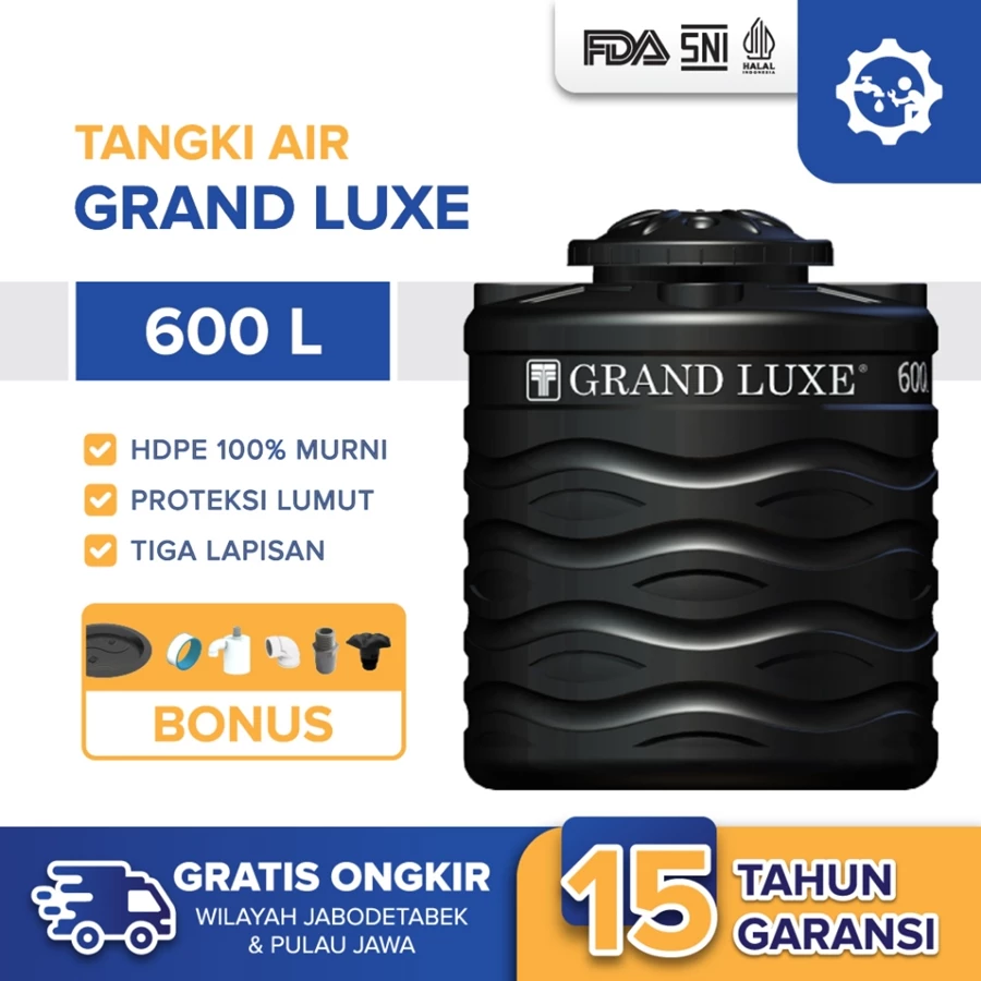 Tandon Toren Tangki Air Grand Luxe 600 Liter