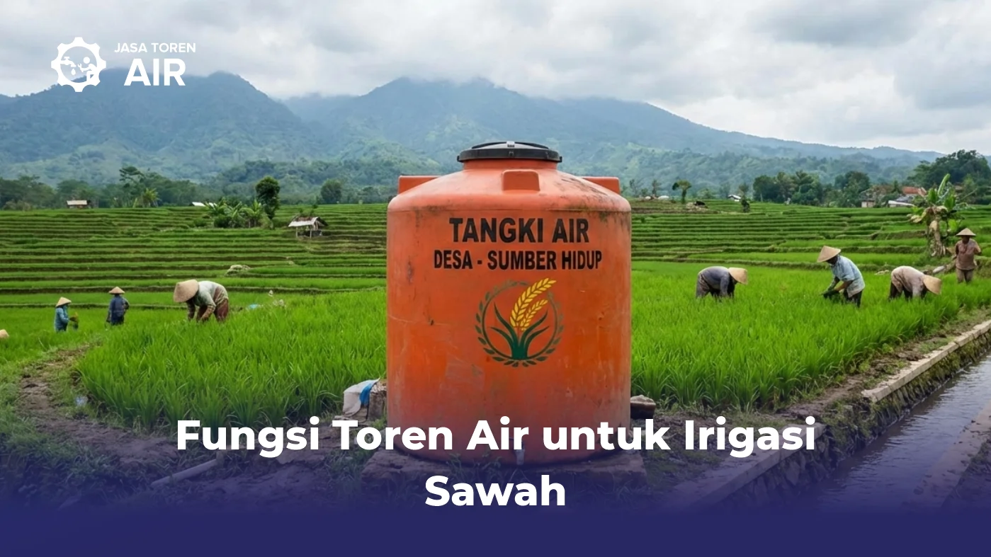 Fungsi Toren Air untuk Irigasi Sawah