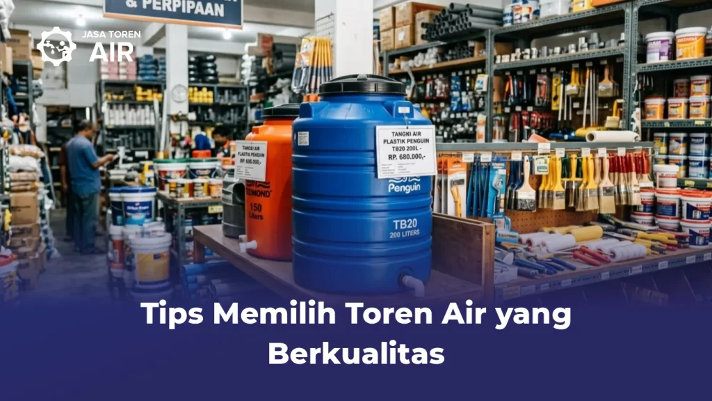 Tips Memilih Toren Air Yang Berkualitas