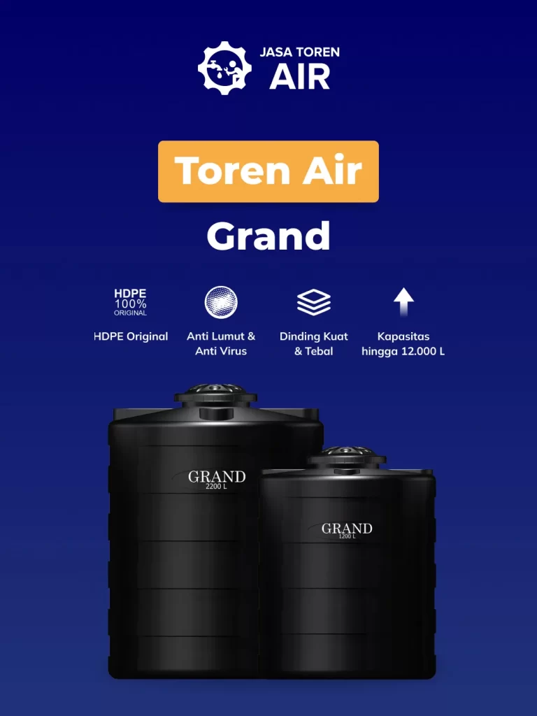 Toren Air Grand dengan Sistem Filter Berkualitas