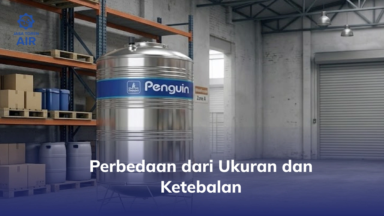 Perbedaan dari Ukuran dan Ketebalan