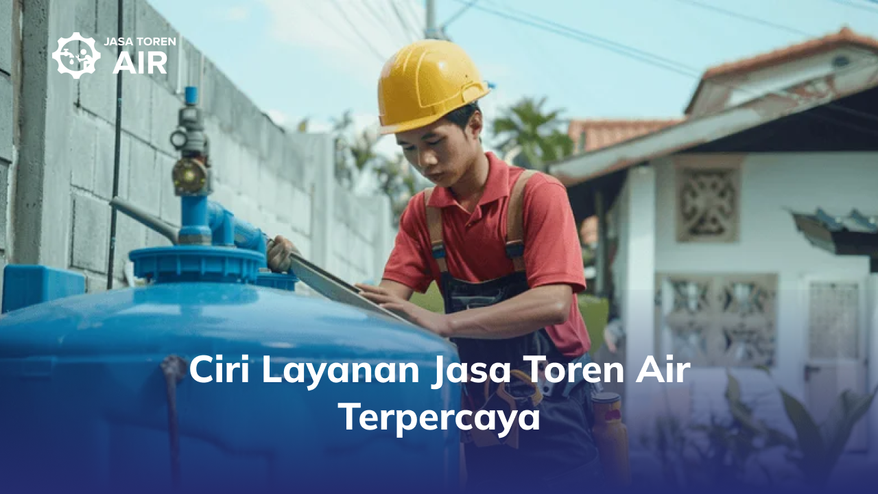 Ciri Layanan Jasa Toren Air Terpercaya