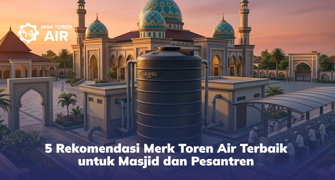 5 Rekomendasi Merk Toren Air Terbaik untuk Masjid dan Pesantren