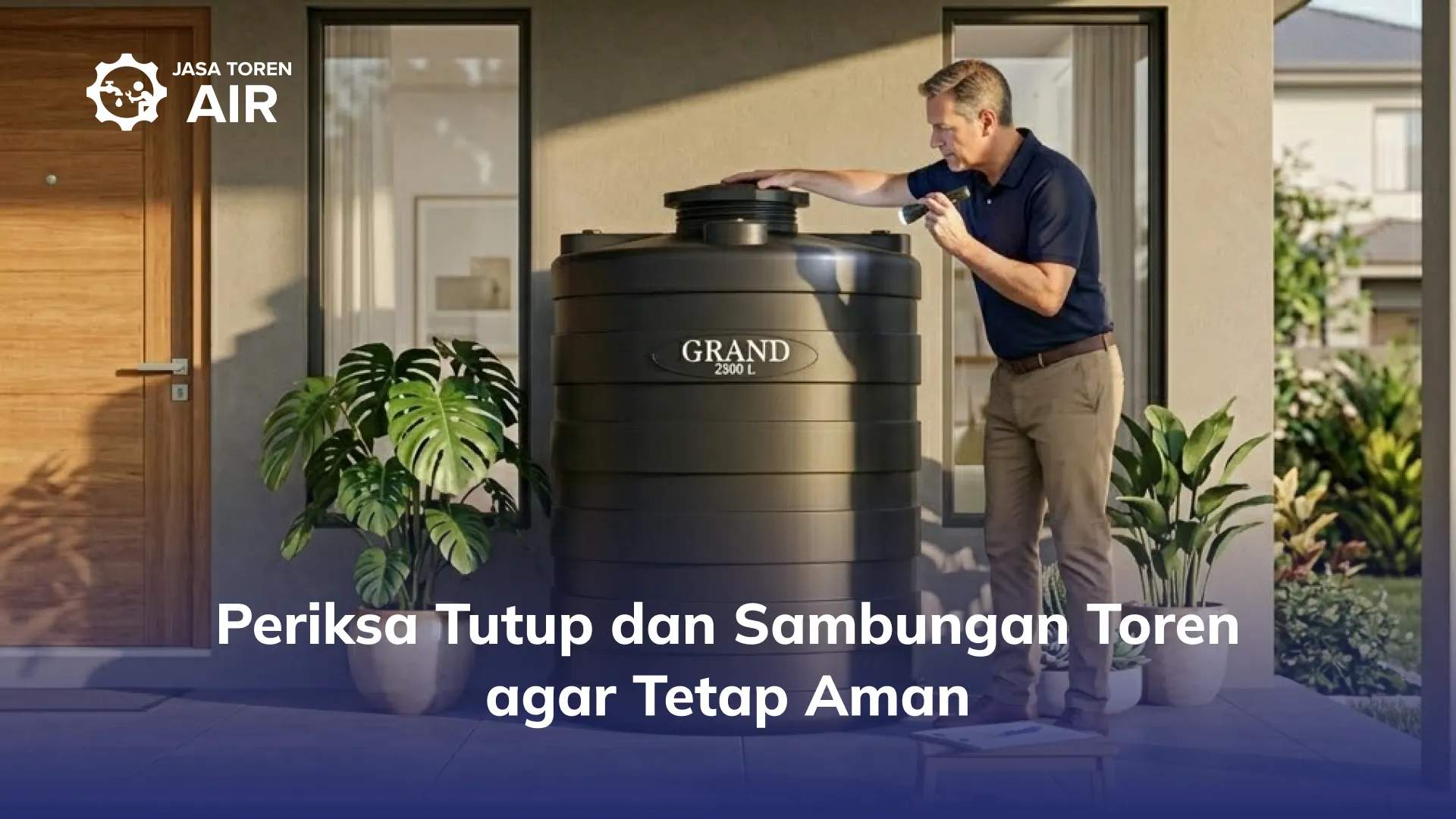 Periksa Tutup dan Sambungan Toren agar Tetap Aman