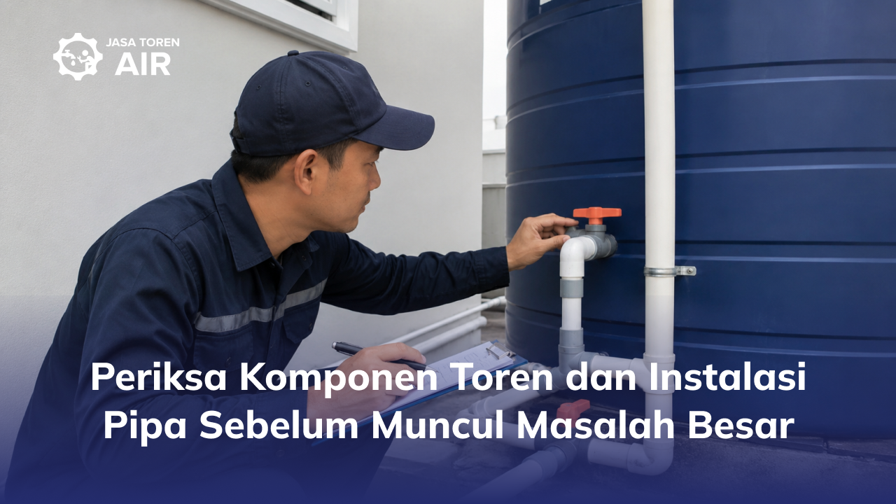 Periksa Komponen Toren dan Instalasi Pipa Sebelum Muncul Masalah Besar