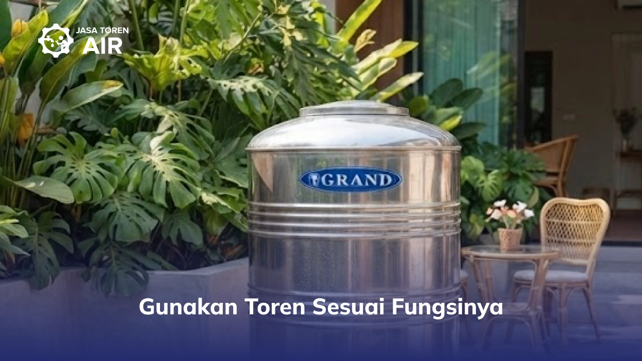 Gunakan Toren Sesuai Fungsinya