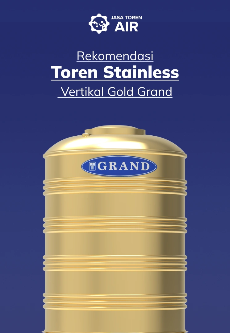 Rekomendasi Toren Stainless Vertikal Gold Grand