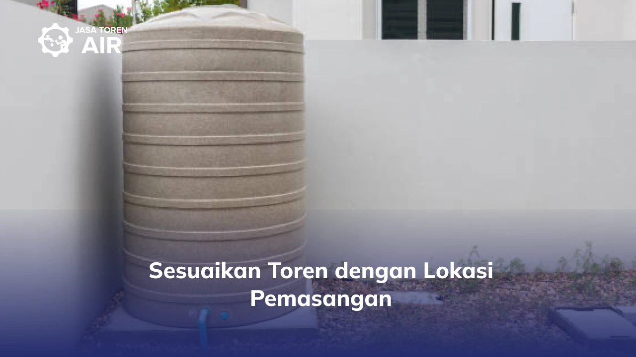 Sesuaikan Toren dengan Lokasi Pemasangan