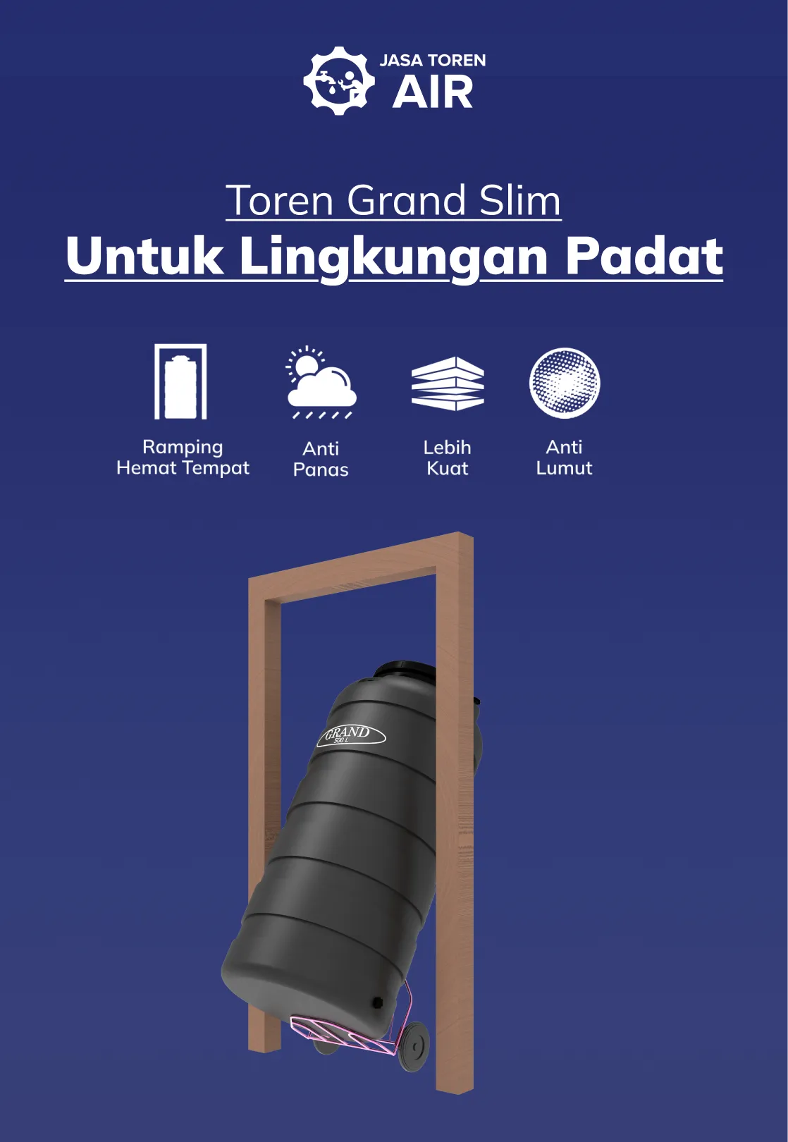 Toren Grand Slim Untuk Lingkungan Padat